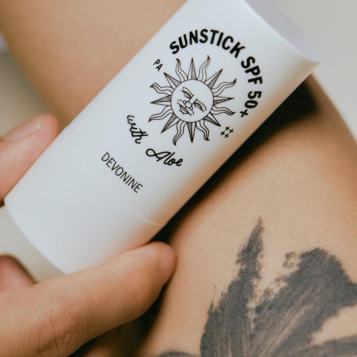 devonine Sunstick SPF 50+ 18g stift mot hud