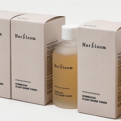 herbloom Kombucha Plant Biome Toner 150 ml flaska och box