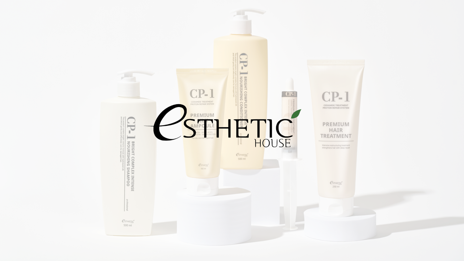 esthetic house logo in front of products
